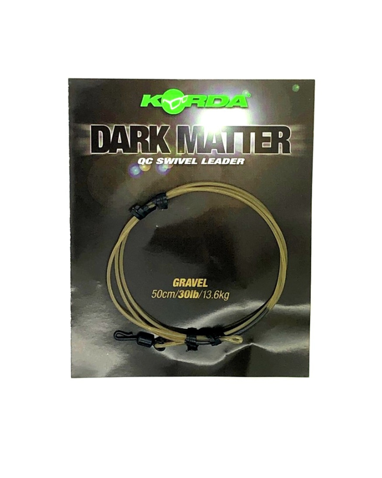 Free Delivery Korda Dark Matter Leader QC Swivel 30lb *New* 