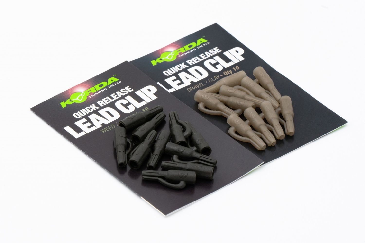 Korda Quick Release Lead Clips For Carp Fishing Pack Of 10: Weed/Silt -  Tackle Up